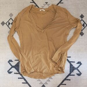 We The Free Tan Long Sleeve Tee